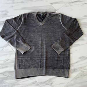 Men’s sweater 100% Wool Grey Size M